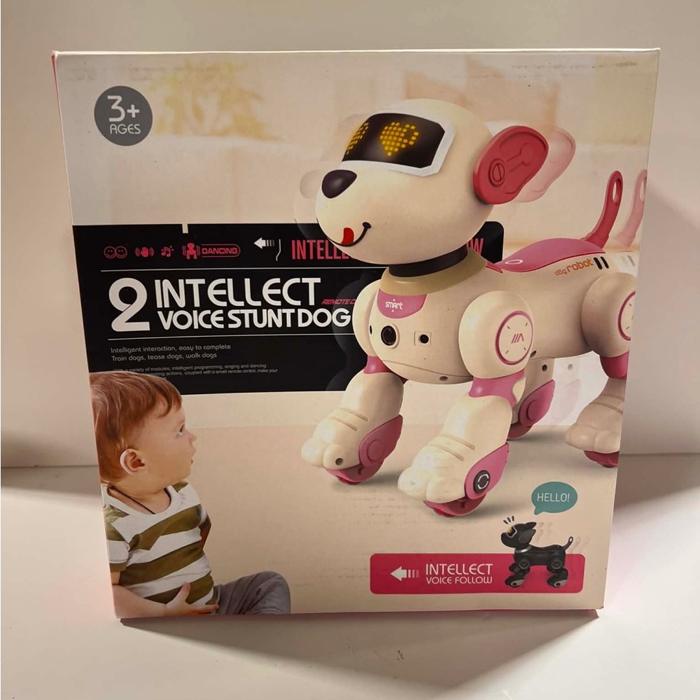 NEW IN BOX Flybakis programmable RC Robot Dog for Kids